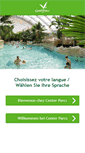 Mobile Screenshot of centerparcs.ch